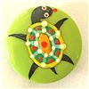 Image 2 : A SMALL CARD OF DIV 3 HAND PAINTED CASEIN BROOKS BUTTONS