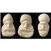 Image 1 : A SMALL CARD OF DIV. 3 HAND CARVED MEERSCHAUM BUTTONS