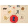 Image 1 : A SMALL CARD OF ASSORTED MATERIAL ASSORTED SHOE BUTTONS