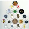Image 1 : A SMALL CARD OF ASSORTED MATERIAL TEDDY BEAR BUTTONS