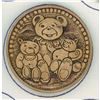 Image 4 : A SMALL CARD OF ASSORTED MATERIAL TEDDY BEAR BUTTONS