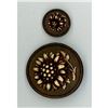 Image 1 : A PAIR OF MOTHER/DAUGHTER DIVISION ONE WOOD BUTTONS