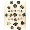 Image 1 : A LARGE CARD OF DIV 1 AND 3 ASSORTED MATERIAL BUTTONS