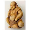 Image 4 : A SMALL CARD OF CARVED NETSUKE FIGURES.