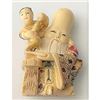 Image 5 : A SMALL CARD OF CARVED NETSUKE FIGURES.