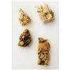 Image 7 : A SMALL CARD OF CARVED NETSUKE FIGURES.