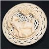 Image 1 : A DIVISION THREE CARVED NATURAL MATERIAL ANIMAL BUTTON