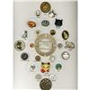 Image 1 : A CARD OF DIV 1 & 3 ASSORTED MATERIAL CAT BUTTONS