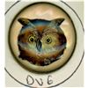 Image 2 : A CARD OF DIV 1 & 3 ASSORTED MATERIAL OWL BUTTONS