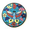 Image 1 : 1 DIVISION 1 CHINESE CLOISONNE ENAMEL PICTORIAL BUTTON