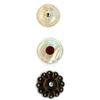 Image 1 : A SMALL CARD OF 18TH CENTURY PEARL BUTTONS