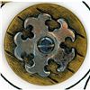 Image 4 : A FULL CARD OF DIVISION ONE BRASS AND STEEL BUTTONS