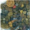 Image 1 : A HEAVY LARGE BAG LOT OF ASSORTED METAL BUTTONS