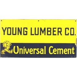 Universal Cement Porcelain sign 11" x 22"