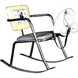 Hopalong Cassidy Childs rocking chair with Horse head
