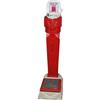 Image 1 : Red Porcelain Floor Model Penny Scale