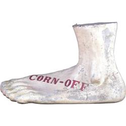 Large Paper Mache  Corn Plaster Adv Foot