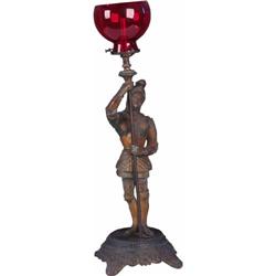 Gas Cigar Lighter Lamp w/original paint Roman Soldier