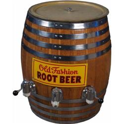 Old Fashioned Root Beer Barrell with 3 spigots 24" Dia