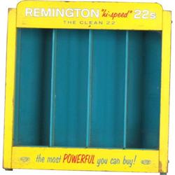 Remington Hi-Speed 22 cal Display case 12" x 6" 13" tal