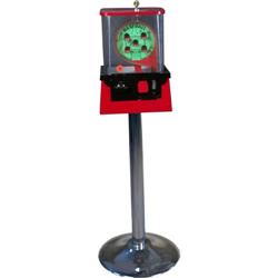 1950's Kholm baseball gumball machine on a chrome stand