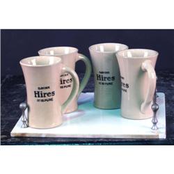 Lot of 4 Hires Root Beer Mugs