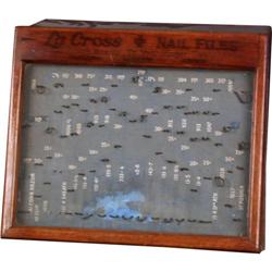 Lacrosse nail file Display Case No Product. 12" x 11" x