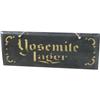 Image 1 : Early Yosemite Beer Reverse Glass Beveled Sign