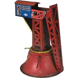 Metal Toy  Wind-up Crane by Wolverine