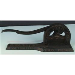 Advertising Climax Tobacco Plug cutter