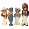 Image 1 : Lot of 4 Carnival Prize Chalk Figures