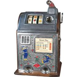 5 cent Jennings Dutch Boy Slot Machine w/Jackpot