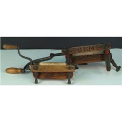 Lot of 2 Salesman Samples Relief wringer & Gem Wringer