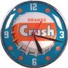 Orange Crush 15" Round Pam electric clock in working co