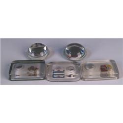 Lot of 5 Casino Paperweights