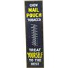 Image 1 : Large Porcelain "Mail Pouch" Thermometer Adv Sign