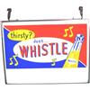 Image 1 : Large 2 Sided Plastic  "Whistle" Soda  Store Front Sign