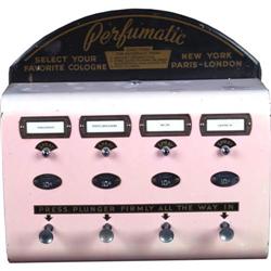 Perfumatic Coin-Op perfume dispenser wall mounted 18" x