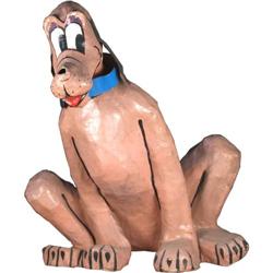 Large Display Paper Mache "Pluto" 1950's  Signed