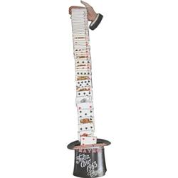 1963 Maymo Magician's Calendar "Falling Cards" 6" x 37"