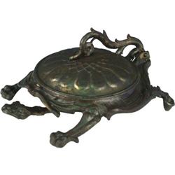 Bradley & Hubbard Mechanical Bank Cast Iron Turtle/ Dra