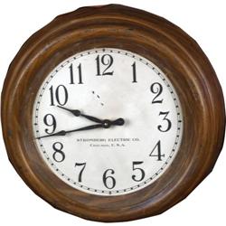 Stromberg Electric Co. clock 18" Diameter