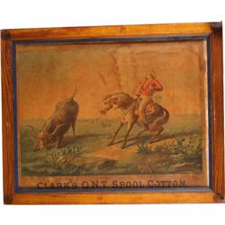 Clark's ONT Western sign shows Buffalo Bill 20" x 25"