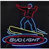 Image 1 : Bud Light snowboarder neon sign
