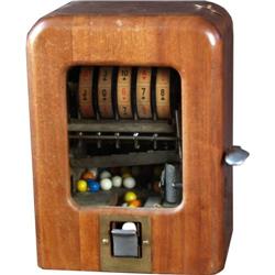 1c Chicago Gum Wooden Poker Trade Stimulator