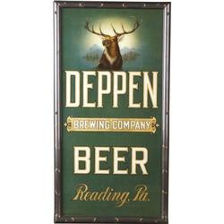 Deepen Beer Brewing Co. Reverse Glass Saloon sign