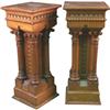 Image 1 : Pair of Victorian Fancy Oak Pedestals