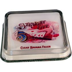 Glass Change Receiver "Straight 5" w/ Poker Hand