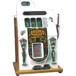 25c Mills Golden Nugget  Slot Machine  White in color