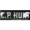 Image 1 : C.P. Hunt Porcelain Sign 22 x 90
